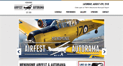 Desktop Screenshot of menomonieairfest.com